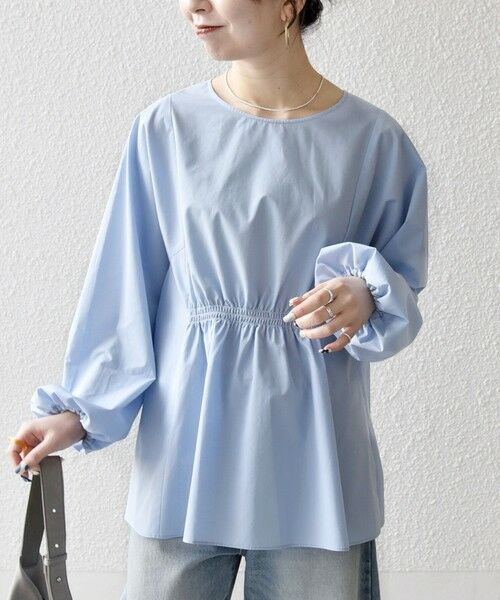 SHIPS / シップス シャツ・ブラウス | 《一部追加予約》SHIPS any:〈洗濯機可能〉REPREVE ギャザー パフシャツ ブラウス | 詳細26