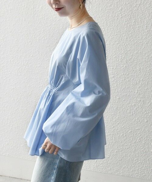 SHIPS / シップス シャツ・ブラウス | 《一部追加予約》SHIPS any:〈洗濯機可能〉REPREVE ギャザー パフシャツ ブラウス | 詳細27