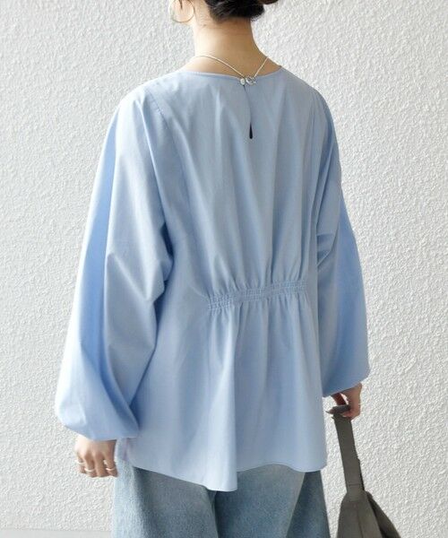 SHIPS / シップス シャツ・ブラウス | 《一部追加予約》SHIPS any:〈洗濯機可能〉REPREVE ギャザー パフシャツ ブラウス | 詳細28