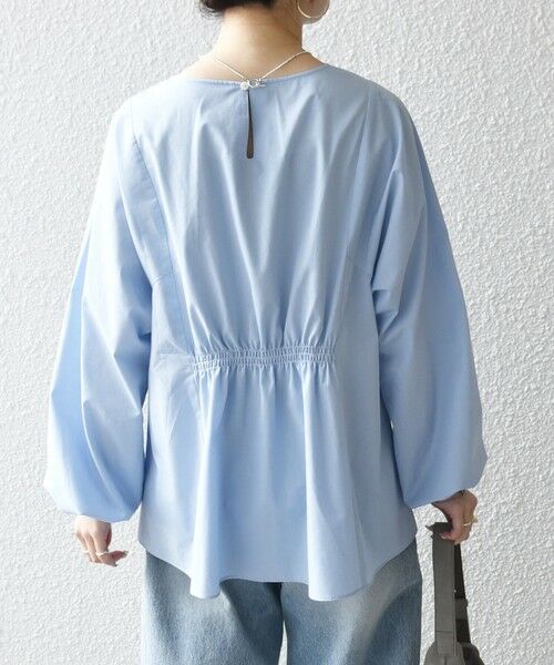 SHIPS / シップス シャツ・ブラウス | 《一部追加予約》SHIPS any:〈洗濯機可能〉REPREVE ギャザー パフシャツ ブラウス | 詳細29