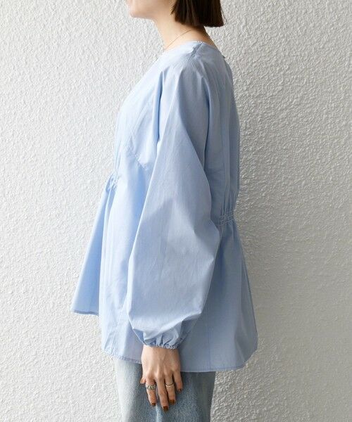 SHIPS / シップス シャツ・ブラウス | SHIPS any:〈洗濯機可能〉REPREVE ギャザー パフシャツ ブラウス | 詳細30