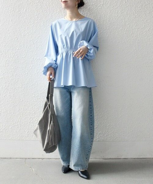 SHIPS / シップス シャツ・ブラウス | 《一部追加予約》SHIPS any:〈洗濯機可能〉REPREVE ギャザー パフシャツ ブラウス | 詳細11