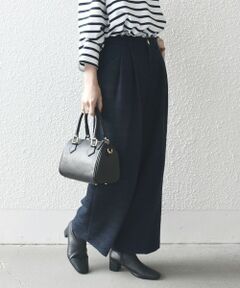 SHIPS / シップス その他パンツ | SHIPS any: ツイード タック セミワイド パンツ［NAVY BLUE］