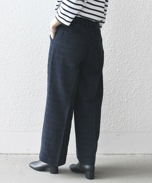 SHIPS for women / シップスウィメン その他パンツ | 《予約》SHIPS any: ツイード タック セミワイド パンツ［NAVY BLUE］ | 詳細22