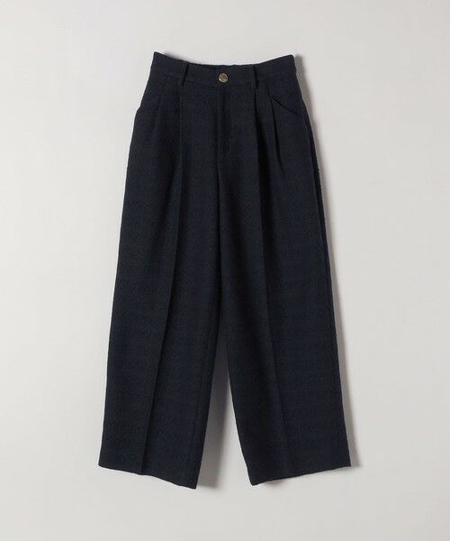 SHIPS for women / シップスウィメン その他パンツ | 《予約》SHIPS any: ツイード タック セミワイド パンツ［NAVY BLUE］ | 詳細23