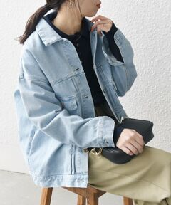 《予約》SHIPS any:〈洗濯機可能〉ルーズ デニム ジャケット［SHIPS any DENIM］