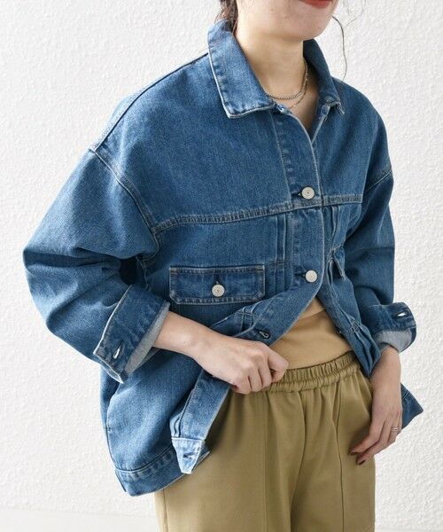 SHIPS / シップス Gジャン・デニムジャケット | SHIPS any:〈洗濯機可能〉デニム ジャケット［SHIPS any DENIM］ | 詳細2