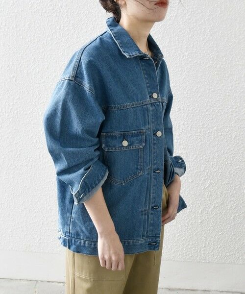 SHIPS / シップス Gジャン・デニムジャケット | SHIPS any:〈洗濯機可能〉デニム ジャケット［SHIPS any DENIM］ | 詳細4