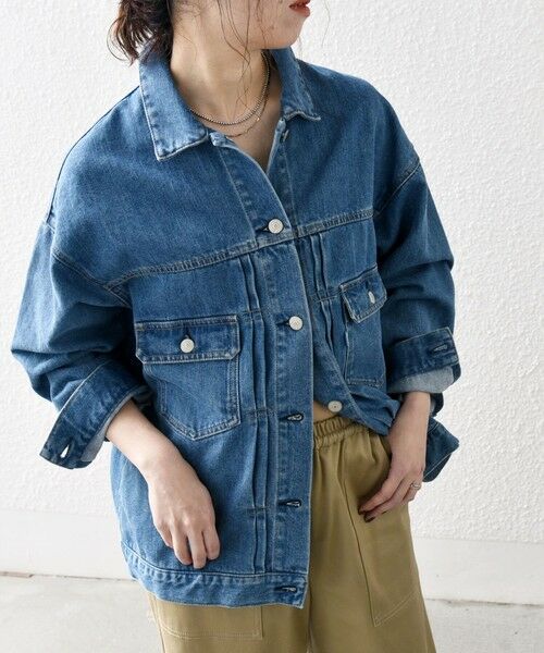 SHIPS / シップス Gジャン・デニムジャケット | SHIPS any:〈洗濯機可能〉デニム ジャケット［SHIPS any DENIM］ | 詳細8