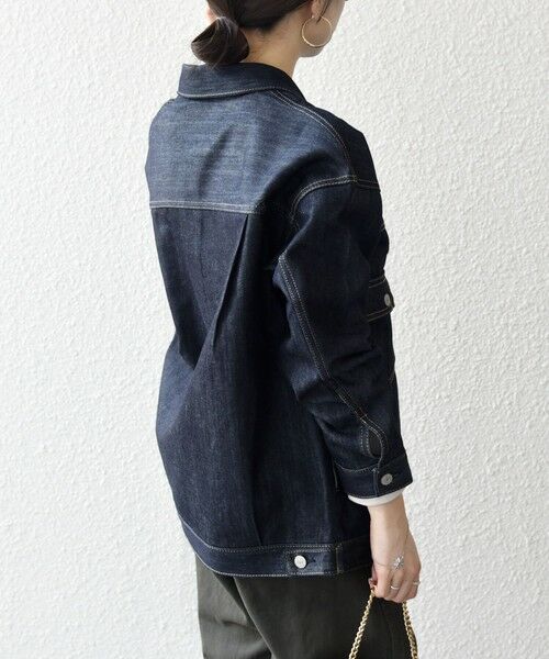 ships any デニムジャケット　新品 SHIPS any デニムジャケット gジャン any: ノーカラー デニム