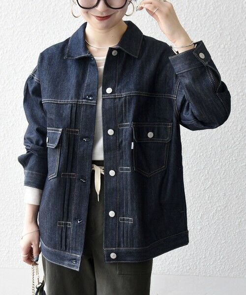 ships any デニムジャケット　新品 SHIPS any:〈洗濯機可能〉デニム ジャケット［SHIPS any DENIM