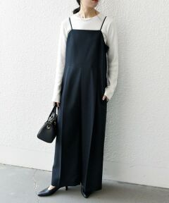SHIPS / シップス サロペット・オールインワン | SHIPS any:〈洗濯機可能〉オックス セミワイド サロペット［NAVY BLUE］