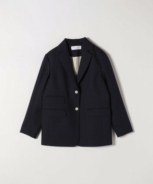 SHIPS for women / シップスウィメン テーラードジャケット | 《予約》SHIPS any: オックス シングル テーラード ブレザー ジャケット［NAVY BLUE］ | 詳細25