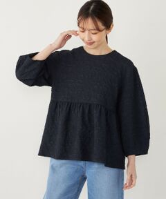 SHIPS / シップス シャツ・ブラウス | SHIPS Colors:〈手洗い可能〉フクレ ジャカード タックスリーブ ブラウス