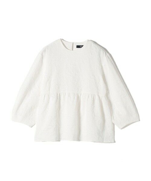 SHIPS / シップス シャツ・ブラウス | SHIPS Colors:〈手洗い可能〉フクレ ジャカード タックスリーブ ブラウス | 詳細1