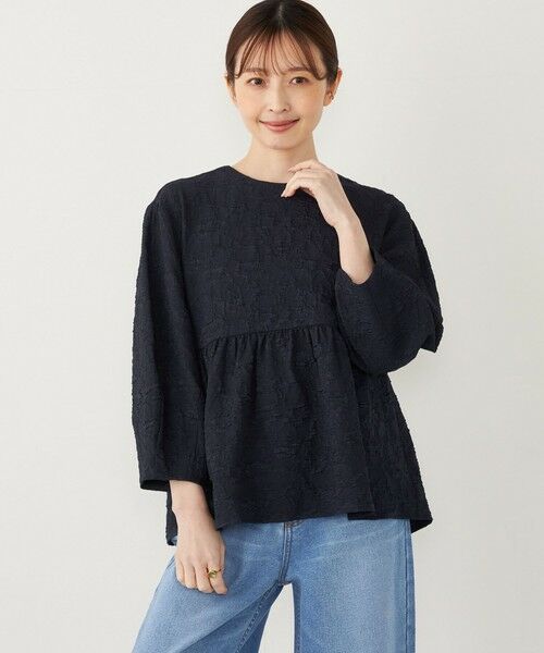 SHIPS / シップス シャツ・ブラウス | SHIPS Colors:〈手洗い可能〉フクレ ジャカード タックスリーブ ブラウス | 詳細28