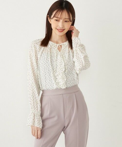 SHIPS / シップス シャツ・ブラウス | SHIPS Colors:〈手洗い可能〉2WAY フロントフリル ブラウス | 詳細8