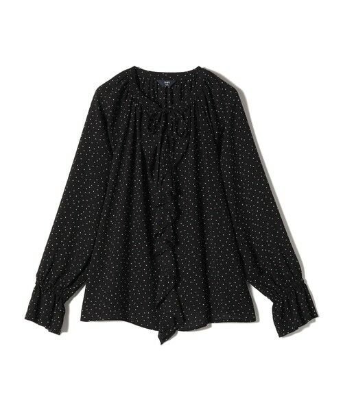 SHIPS for women/シップスウィメン SHIPS Colors:〈手洗い可能〉2WAY フロントフリル ブラウス ブラック ONE SIZE SHIPS for women/シップスウィメン SHIPS Colors:〈手洗い可能〉2WAY フロントフリル ブラウス ブラック ONE SIZE