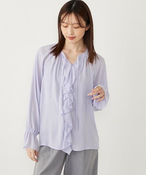 SHIPS / シップス シャツ・ブラウス | SHIPS Colors:〈手洗い可能〉2WAY フロントフリル ブラウス | 詳細29