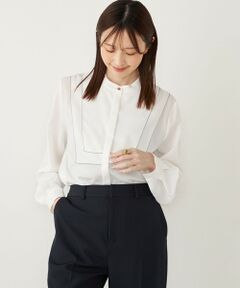 SHIPS / シップス シャツ・ブラウス | SHIPS Colors:〈手洗い可能〉ジョーゼット ビブカラー シャツ◇