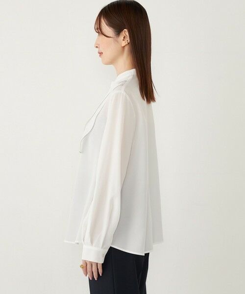 SHIPS / シップス シャツ・ブラウス | SHIPS Colors:〈手洗い可能〉ジョーゼット ビブカラー シャツ◇ | 詳細4