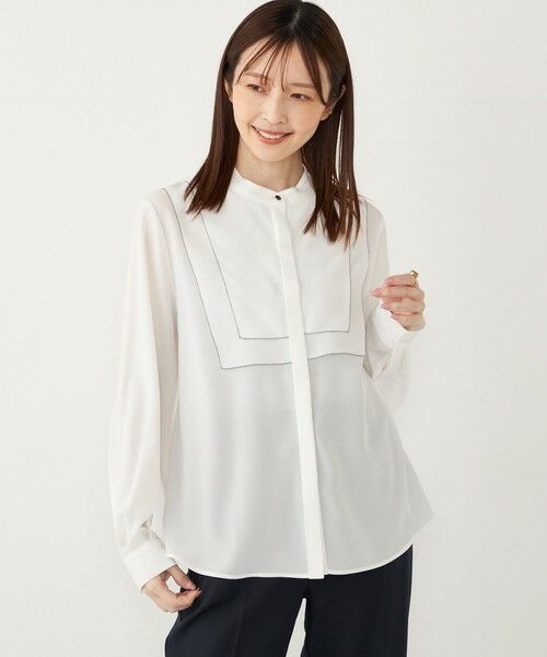 SHIPS / シップス シャツ・ブラウス | SHIPS Colors:〈手洗い可能〉ジョーゼット ビブカラー シャツ◇ | 詳細13