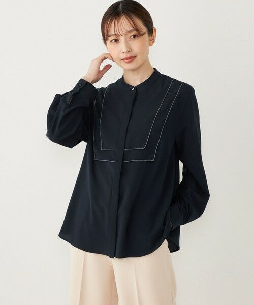 SHIPS / シップス シャツ・ブラウス | SHIPS Colors:〈手洗い可能〉ジョーゼット ビブカラー シャツ◇ | 詳細28