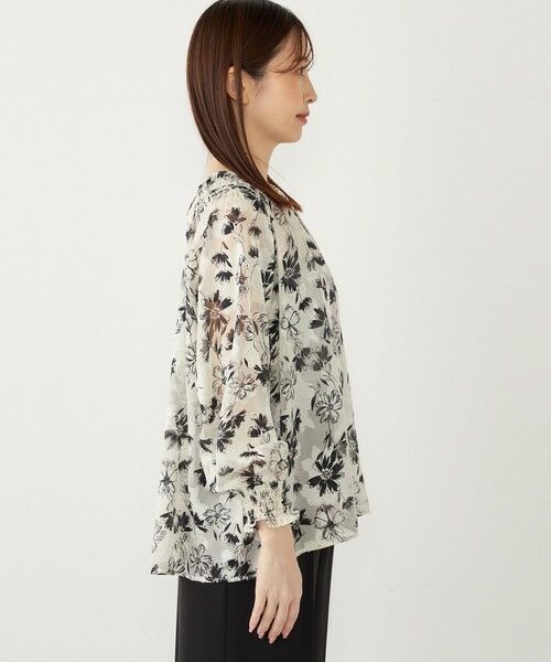 SHIPS / シップス シャツ・ブラウス | SHIPS Colors:〈手洗い可能〉ジャカード フラワープリント ブラウス | 詳細11