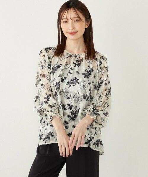 SHIPS / シップス シャツ・ブラウス | SHIPS Colors:〈手洗い可能〉ジャカード フラワープリント ブラウス | 詳細14