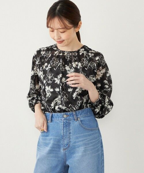 SHIPS / シップス シャツ・ブラウス | SHIPS Colors:〈手洗い可能〉ジャカード フラワープリント ブラウス | 詳細20