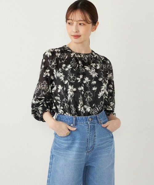 SHIPS / シップス シャツ・ブラウス | SHIPS Colors:〈手洗い可能〉ジャカード フラワープリント ブラウス | 詳細21