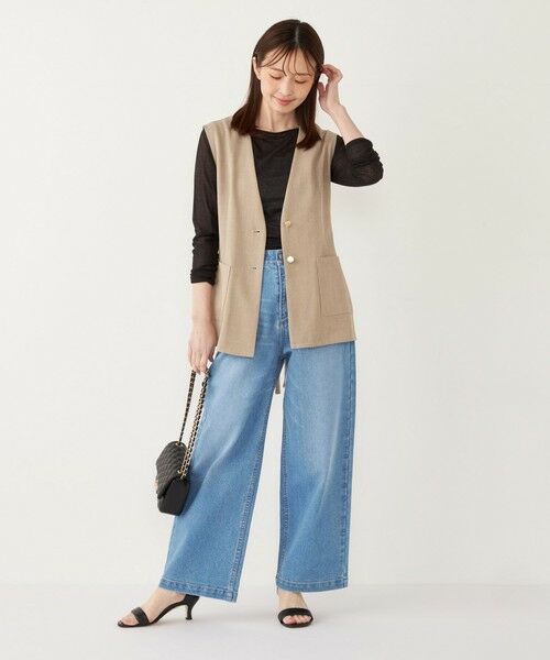 SHIPS / シップス カットソー(半袖以外) | SHIPS Colors:〈洗濯機可能〉シアー テレコ ボートネック インナー | 詳細5