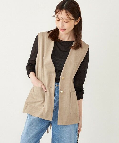 SHIPS / シップス カットソー(半袖以外) | SHIPS Colors:〈洗濯機可能〉シアー テレコ ボートネック インナー | 詳細10