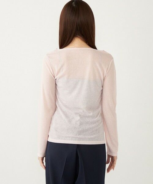 SHIPS / シップス カットソー(半袖以外) | SHIPS Colors:〈洗濯機可能〉シアー テレコ ボートネック インナー | 詳細20