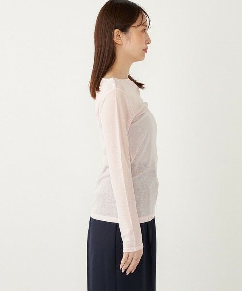 SHIPS / シップス カットソー(半袖以外) | SHIPS Colors:〈洗濯機可能〉シアー テレコ ボートネック インナー | 詳細21