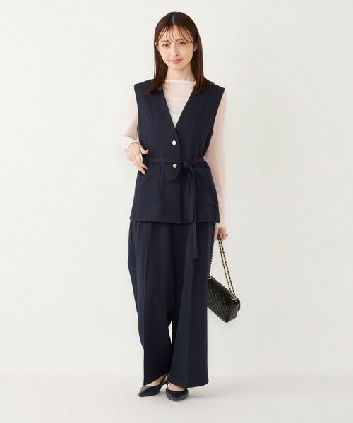 SHIPS / シップス カットソー(半袖以外) | SHIPS Colors:〈洗濯機可能〉シアー テレコ ボートネック インナー | 詳細22