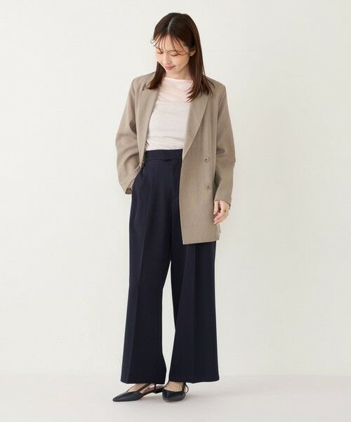 SHIPS / シップス カットソー(半袖以外) | SHIPS Colors:〈洗濯機可能〉シアー テレコ ボートネック インナー | 詳細23