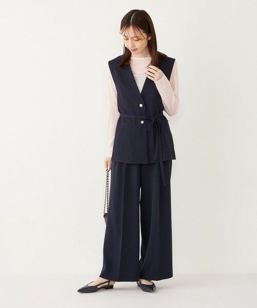 SHIPS / シップス カットソー(半袖以外) | SHIPS Colors:〈洗濯機可能〉シアー テレコ ボートネック インナー | 詳細30