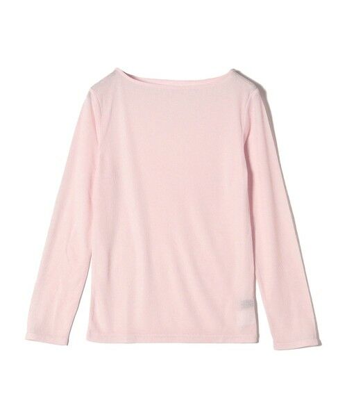 SHIPS for women/シップスウィメン SHIPS Colors:〈洗濯機可能〉シアー テレコ ボートネック インナー ピンク ONE SIZE SHIPS for women/シップスウィメン SHIPS Colors:〈洗濯機可能〉シアー テレコ ボートネック インナー ピンク ONE SIZE