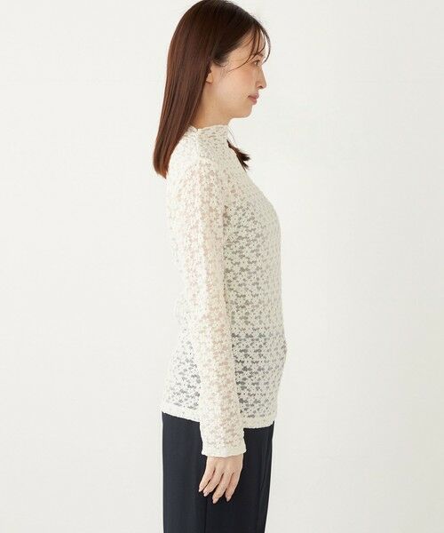 SHIPS / シップス カットソー（半袖以外） | SHIPS Colors:〈洗濯機可能〉フラワー ストレッチ レース インナー | 詳細10