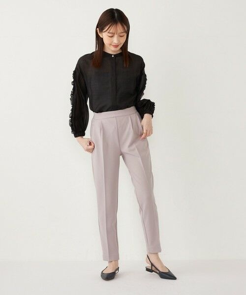 SHIPS / シップス ショート・ハーフ・半端丈パンツ | SHIPS Colors:ストレッチ ジョーゼット テーパードパンツ 3 （セットアップ対応可能）◇ | 詳細15