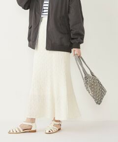 SHIPS / シップス ロング・マキシ丈スカート | SHIPS Colors:〈手洗い可能〉カットジャカード マーメイド スカート