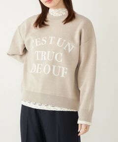 SHIPS / シップス ニット・セーター | SHIPS Colors:〈手洗い可能〉ロゴ ジャカード ニット