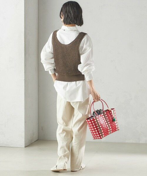 SHIPS / シップス トートバッグ | 【SHIPS別注】UHURU:巾着付き バスケット バッグ S | 詳細4