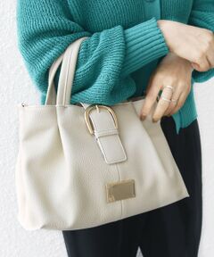 SHIPS / シップス ショルダーバッグ | 【WEB限定】プレート タック トートバッグ