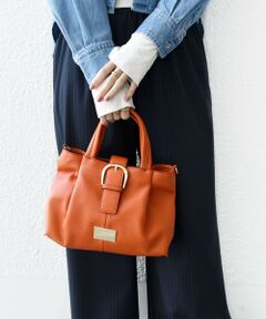 SHIPS / シップス ショルダーバッグ | 【WEB限定】プレート タック トートバッグ