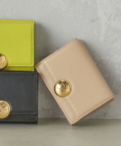 SHIPS / シップス 財布・コインケース・マネークリップ | イタリアンレザー ゴールドパーツ 三つ折り 財布