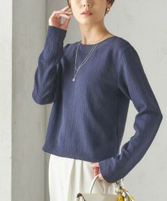 SHIPS / シップス シャツ・ブラウス | 〈手洗い可能〉シアー ネック ポコビュー TEE ブラウス