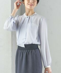 SHIPS / シップス シャツ・ブラウス | 〈手洗い可能〉ボウタイ 幾何 プリント 長袖 ブラウス