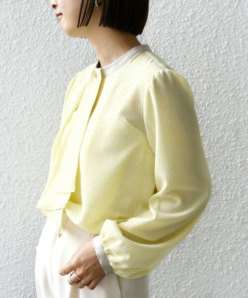 SHIPS / シップス シャツ・ブラウス | 〈手洗い可能〉ボウタイ 幾何 プリント 長袖 ブラウス | 詳細17